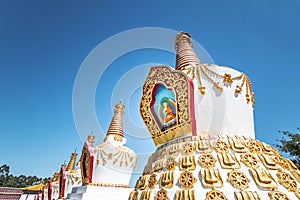 Stupas at Chagdud Gonpa Khadro Ling Buddhist Temple - Tres Coroas, Rio Grande do Sul, Brazil