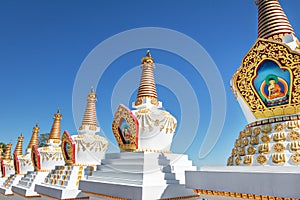 Stupas at Chagdud Gonpa Khadro Ling Buddhist Temple - Tres Coroas, Rio Grande do Sul, Brazil