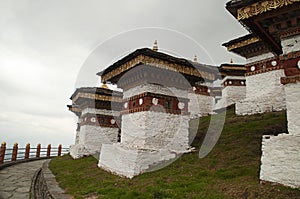 Stupas in Dochula pass, Bhutan