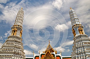 Stupas at the gate of Grand Palace