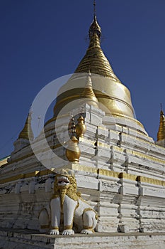 Stupas of Maha Aung Mye Bonzan Monastery (Inwa, Myanmar) photo