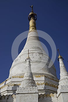 Stupas of Maha Aung Mye Bonzan Monastery (Inwa, Myanmar) photo