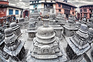 Stupas in Swayambhunath photo