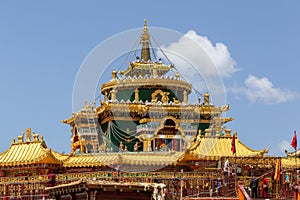 Stupas in tibetan at Larung gar Buddhist Academy, Sichuan, China