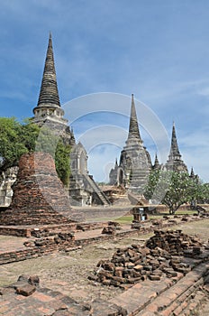 Stupas of Wat Si Sanphet, Ayutthaya, Thailand