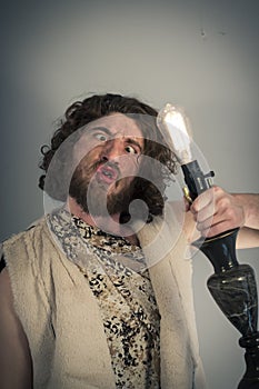 Stupid Caveman Lightbulb