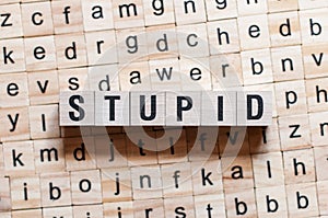 Stupid word concept