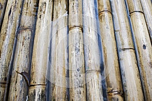 Sturdy bamboo wood, a raft made of , background