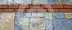 Sturdy blue and gray cut stone brick wall, seamless lined up