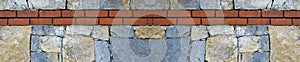 Sturdy blue and gray cut stone brick wall, seamless lined up