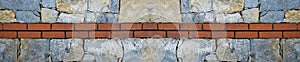 Sturdy blue and gray cut stone brick wall, seamless lined up