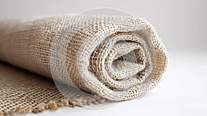A sturdy canvas material, presented to highlight its heavy, durable weave and natural, undyed color, against a stark