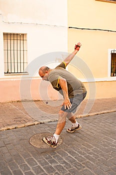 Sturdy pelota player photo