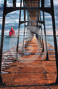 Sturgeon Bay Ship Canal Lighthouse & Walkway