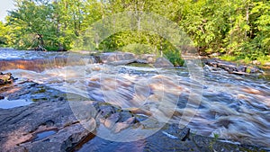 Sturgeon River Cascade, Canyon Falls Roadside Park, MI