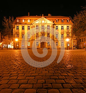 Stutterheim Palace at night