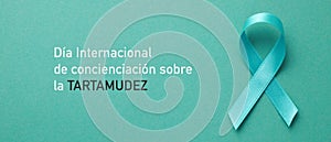 Stuttering awareness day in spanish, banner photo