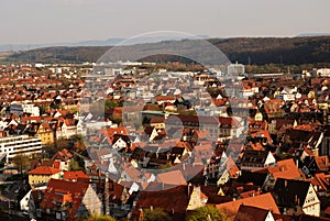 Stuttgart-Esslingen - panoramic view