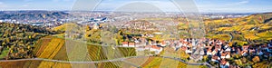 Stuttgart Grabkapelle grave chapel WÃÂ¼rttemberg Rotenberg vineyard aerial photo view travel in Germany