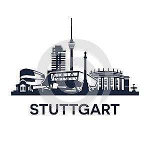 Stuttgart Skyline Emblem