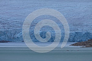 Styggevatnet with the Austdalsglacier Norway