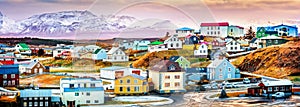 Stykkisholmur colorful icelandic houses