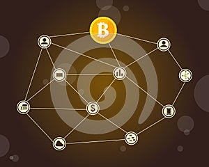 Style block chain background collection