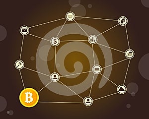 Style block chain background collection