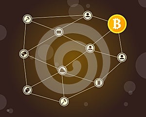 Style block chain background collection