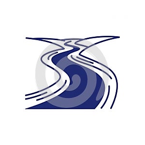 Style emphasizes the river s path without additional details