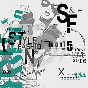 STYLE and FASHION word cloud concept