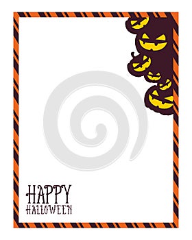 Style Halloween frame collection stock