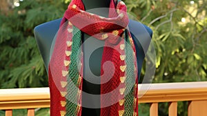 style holiday scarf