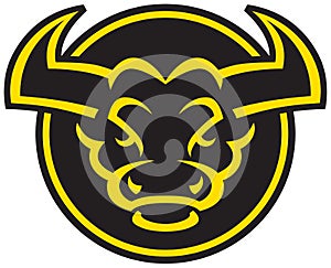 Stylised bulls head logo