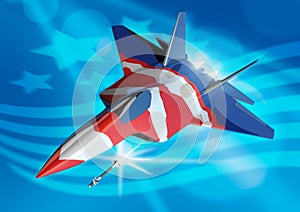 A stylised F22 Raptor