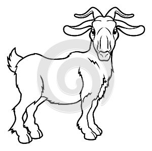 Stylised goat illustration photo