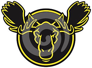 Stylised Moose head logo photo