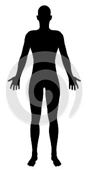 Stylised Unisex Human Figure Silhouette photo