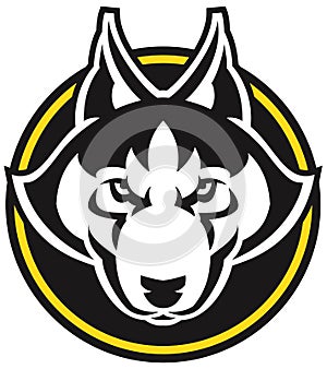 Stylised Wolf head logo
