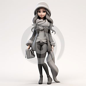 Stylish 3d Cartoon Of Happy Steven: Fashion Model In Fall Fashion