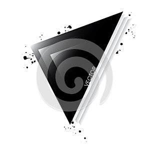 Stylish abstract illustration of triangles. Vector. Design flyer, business card or banner.