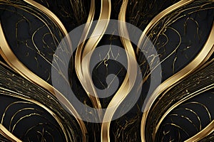 Abstract lines background with dynamic flow and elegant artistic appeal. photo