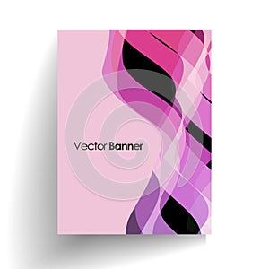 Stylish abstract vector presentation of art poster.