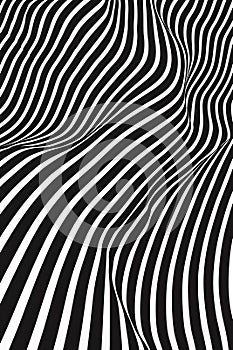 Stylish abstract wave lines pattern creating a dynamic background design