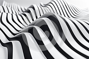 Stylish abstract wave lines pattern creating a dynamic background design