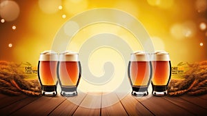 stylish advertising background for beerfest event - stock concepts