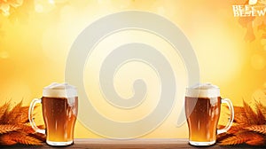 stylish advertising background for beerfest event - stock concepts