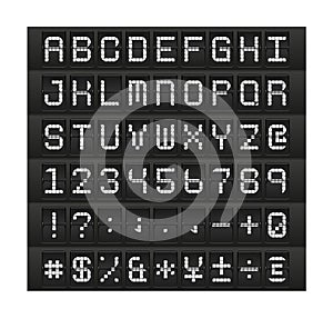 Stylish airport time table