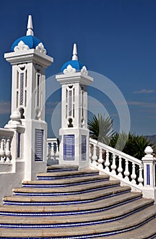 Arabic architecture on the balcon del mar in Benidorm, Alicante - Spain photo