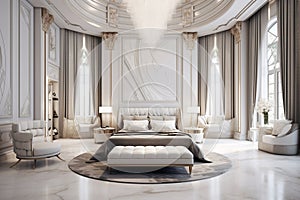 Stylish Art Deco luxury bedroom